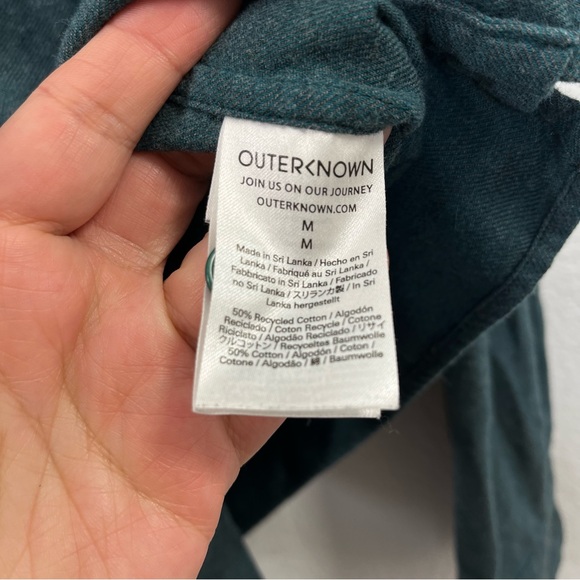 OUTERKNOWN Flannel Shirt 100% Cotton size Medium - Picture 4 of 8